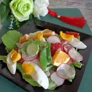 Sweet bean egg salad