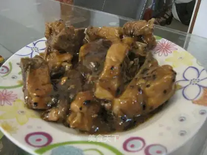 Sweet and sour pork ribs with honey sauce