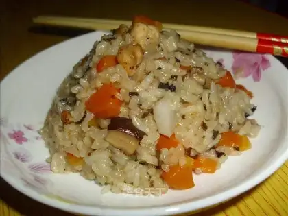 Black pepper chicken rice