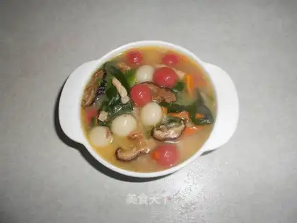 Hakka salty glutinous rice balls