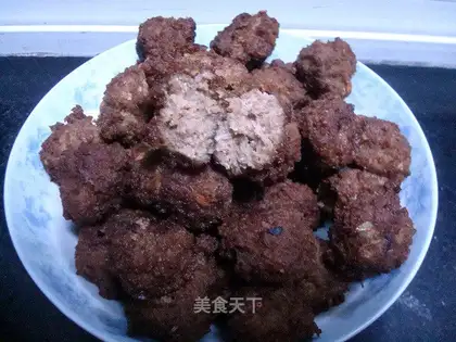 fried beef meatballs