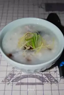congee with pork and century