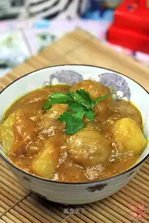 Curry beef meatballs