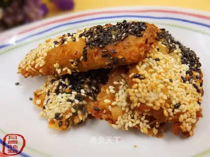 Sesame fish strips