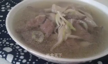 Pig liver soup