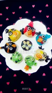 Angry Birds Steamed Dumplings