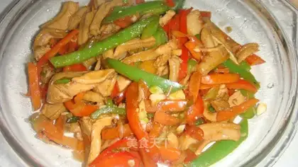 stir-fried beef tripe with chili peppers