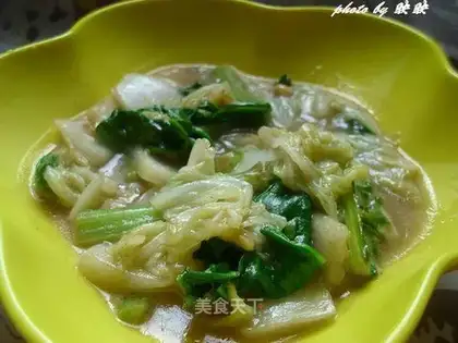 Double vegetables with bean paste