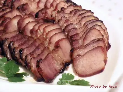 Cantonese style honey sauce roast pork