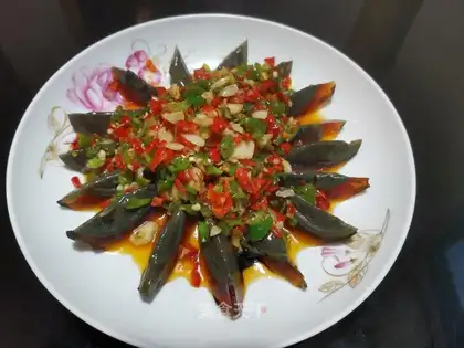 Cream peppers and eggs