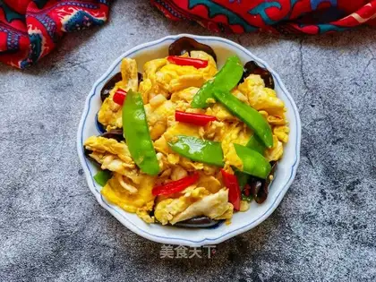 Dutch bean ears fried eggs