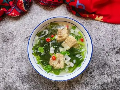 ♪ Little seaweed steak soup ♪