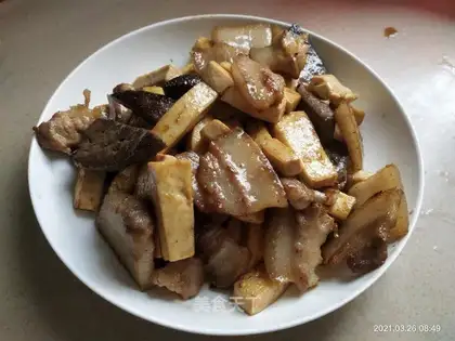 Pork tofu pie