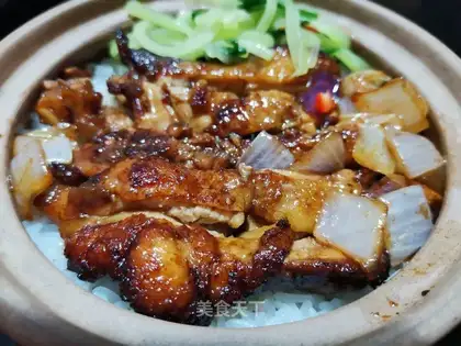 Black pepper chicken leg