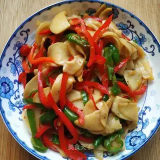Paprika fried abalone mushrooms