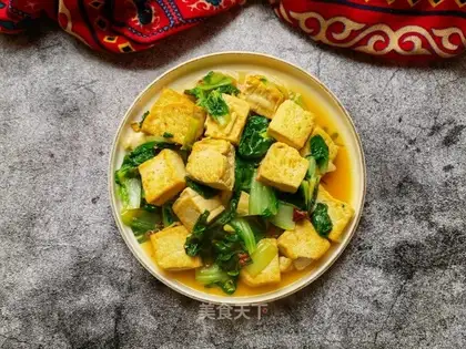 Tofu with cabbage