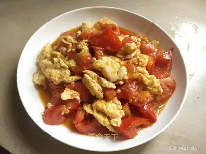 Tomato fried eggs