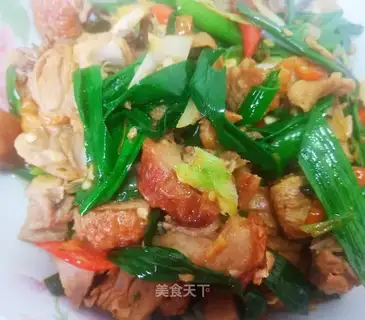 Garlic fried duck
