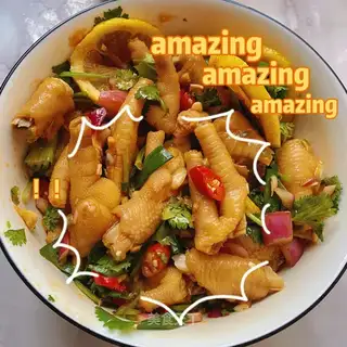 Lemon spicy chicken claws