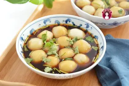 Potato meatball spicy soup