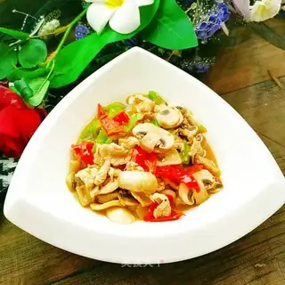 Mushroom fried meat