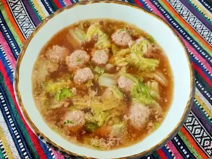 Lamb cabbage bellow soup