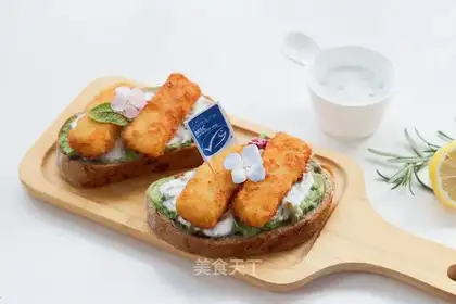 Yogurt cod sandwich