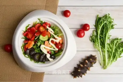 The sea cucumber salad