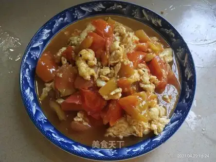 Tomato fried eggs