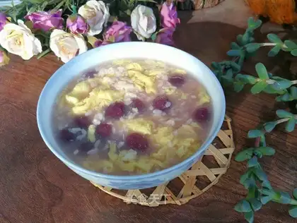 Potato round for egg soup