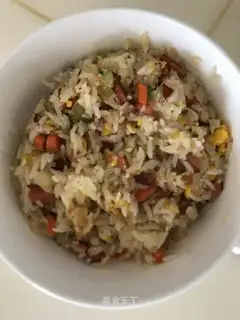 Ham sausage and rice