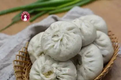 The veal is white and green