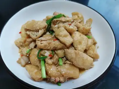 Tofu fried meat