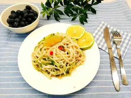 The cod noodles