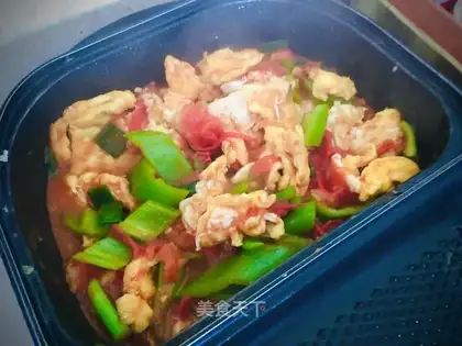 Scramble egg tomatoes