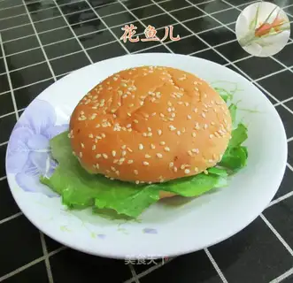 A shrimp burger