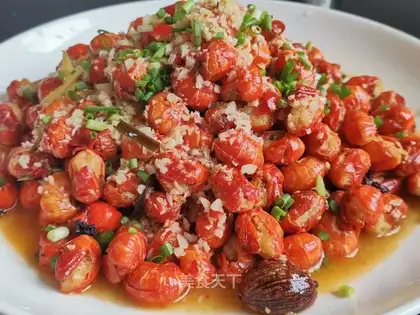 Garlic lobster tail