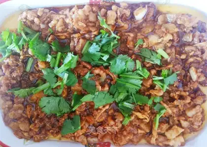 Meatwater steamed eggs