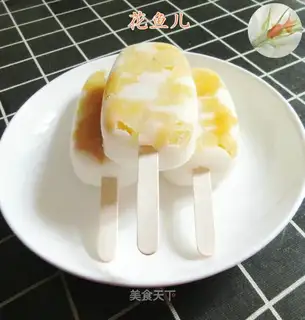 Peach popsicle