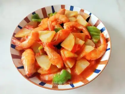 Tomato potato shrimp