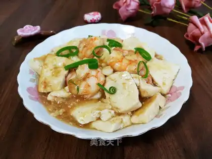 Red tofu shrimp