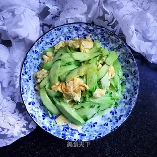 cucumber fried eggs