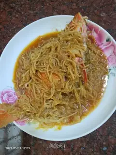 A red fish with radish