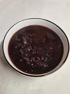 Black rice congee