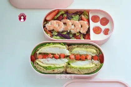 Cod toast salad lunch