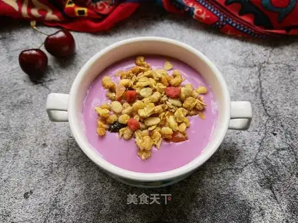 Fruit oatmeal sour cream