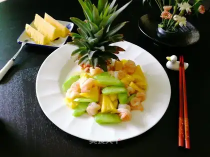 Pineapple shrimp balls