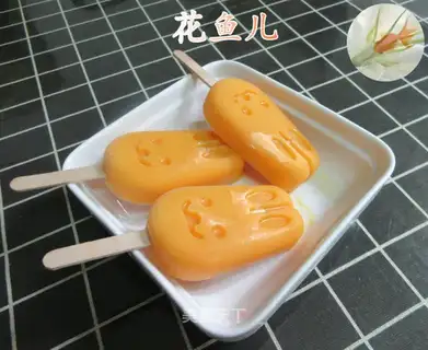 Mango popsicle ice