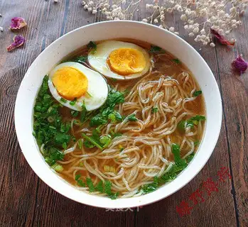 We'll have a drop-off and a boiled egg noodles