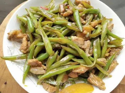 Four seasons of bean fried meat